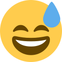 Twitter (Twemoji 14.0)  😅  Grinning Face With Sweat Emoji