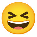 Google (Android 12L)  😆  Grinning Squinting Face Emoji