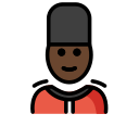 OpenMoji 13.1  💂🏿  Guard: Dark Skin Tone Emoji