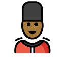 OpenMoji 13.1  💂🏾  Guard: Medium-dark Skin Tone Emoji
