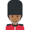 Twitter (Twemoji 14.0)  💂🏾  Guard: Medium-dark Skin Tone Emoji