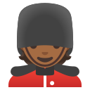 Google (Android 12L)  💂🏾  Guard: Medium-dark Skin Tone Emoji