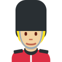 Twitter (Twemoji 14.0)  💂🏼  Guard: Medium-light Skin Tone Emoji