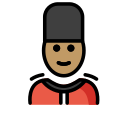 OpenMoji 13.1  💂🏽  Guard: Medium Skin Tone Emoji