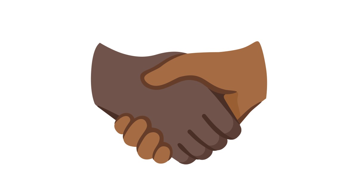 🫱🏿‍🫲🏾  Handshake: Dark Skin Tone, Medium-dark Skin Tone