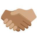Twitter (Twemoji 14.0)  🫱🏾‍🫲🏽  Handshake: Medium-dark Skin Tone, Medium Skin Tone Emoji