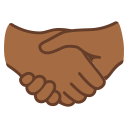 Google (Android 12L)  🤝🏾  Handshake: Medium-dark Skin Tone Emoji