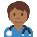 Twitter (Twemoji 14.0)  🧑🏾‍⚕️  Health Worker: Medium-dark Skin Tone Emoji