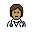 OpenMoji 13.1  🧑🏽‍⚕️  Health Worker: Medium Skin Tone Emoji