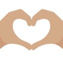 Twitter (Twemoji 14.0)  🫶🏽  Heart Hands: Medium Skin Tone Emoji
