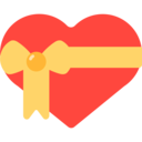 Mozilla (FxEmojis v1.7.9)  💝  Heart With Ribbon Emoji