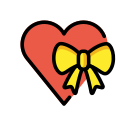 OpenMoji 13.1  💝  Heart With Ribbon Emoji