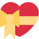Twitter (Twemoji 14.0)  💝  Heart With Ribbon Emoji
