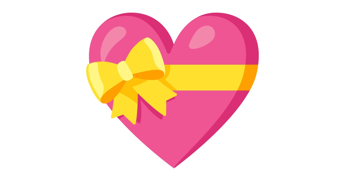 💝  Heart With Yellow Ribbon