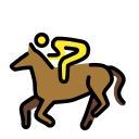 OpenMoji 13.1  🏇  Horse Racing Emoji