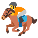 Google (Android 12L)  🏇  Horse Racing Emoji