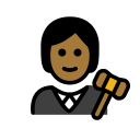 OpenMoji 13.1  🧑🏾‍⚖️  Judge: Medium-dark Skin Tone Emoji