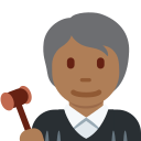 Twitter (Twemoji 14.0)  🧑🏾‍⚖️  Judge: Medium-dark Skin Tone Emoji