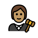 OpenMoji 13.1  🧑🏽‍⚖️  Judge: Medium Skin Tone Emoji