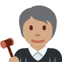 Twitter (Twemoji 14.0)  🧑🏽‍⚖️  Judge: Medium Skin Tone Emoji