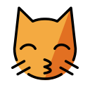 OpenMoji 13.1  😽  Kissing Cat Emoji