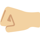 Twitter (Twemoji 14.0)  🤛🏼  Left-facing Fist: Medium-light Skin Tone Emoji