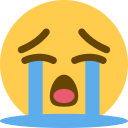 Twitter (Twemoji 14.0)  😭  Loudly Crying Face Emoji