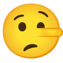 Google (Android 12L)  🤥  Lying Face Emoji