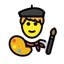 OpenMoji 13.1  👨‍🎨  Man Artist Emoji