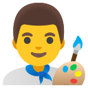 Google (Android 12L)  👨‍🎨  Man Artist Emoji