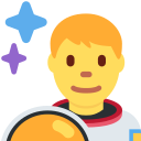 Twitter (Twemoji 14.0)  👨‍🚀  Man Astronaut Emoji