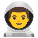 Google (Android 12L)  👨‍🚀  Man Astronaut Emoji
