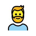 OpenMoji 13.1  🧔‍♂️  Man: Beard Emoji