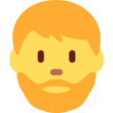 Twitter (Twemoji 14.0)  🧔‍♂️  Man: Beard Emoji