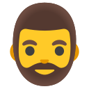 Google (Android 12L)  🧔‍♂️  Man: Beard Emoji