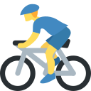 Twitter (Twemoji 14.0)  🚴‍♂️  Man Biking Emoji