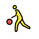 OpenMoji 13.1  ⛹️‍♂️  Man Bouncing Ball Emoji