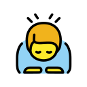 OpenMoji 13.1  🙇‍♂️  Man Bowing Emoji