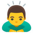 Google (Android 12L)  🙇‍♂️  Man Bowing Emoji
