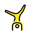 OpenMoji 13.1  🤸‍♂️  Man Cartwheeling Emoji