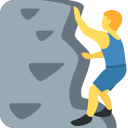 Twitter (Twemoji 14.0)  🧗‍♂️  Man Climbing Emoji