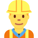 Twitter (Twemoji 14.0)  👷‍♂️  Man Construction Worker Emoji