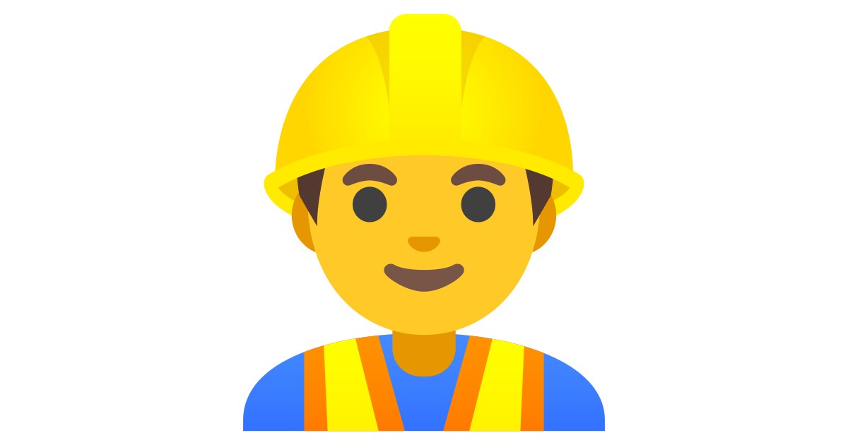 👷‍♂️  Man Construction Worker
