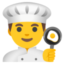 Google (Android 12L)  👨‍🍳  Man Cook Emoji
