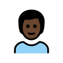 OpenMoji 13.1  👨🏿  Man: Dark Skin Tone Emoji