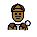 OpenMoji 13.1  🕵🏾‍♂️  Man Detective: Medium-dark Skin Tone Emoji