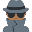 Twitter (Twemoji 14.0)  🕵🏾‍♂️  Man Detective: Medium-dark Skin Tone Emoji