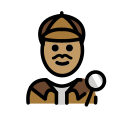 OpenMoji 13.1  🕵🏽‍♂️  Man Detective: Medium Skin Tone Emoji