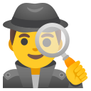 Google (Android 12L)  🕵️‍♂️  Man Detective Emoji