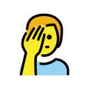 OpenMoji 13.1  🤦‍♂️  Man Facepalming Emoji